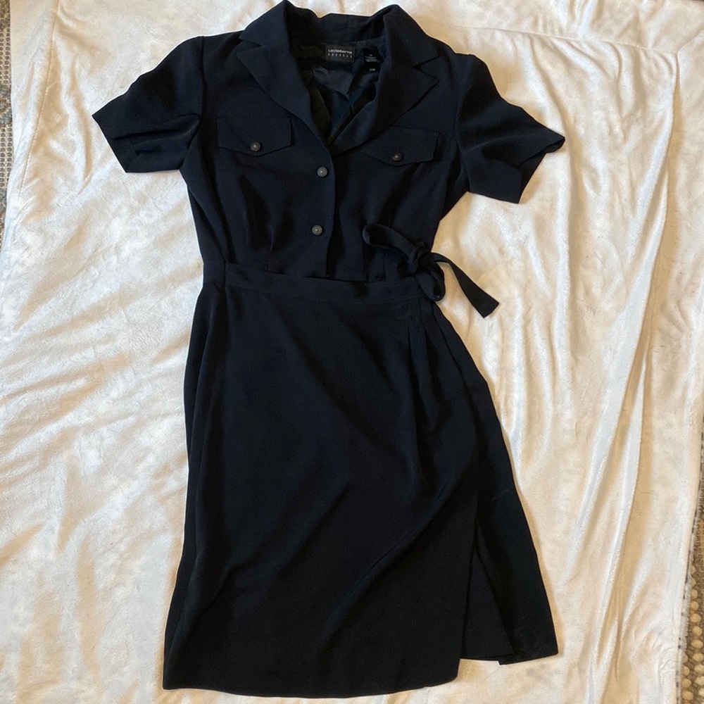 Liz Claiborne Black Midi Dress - size 10